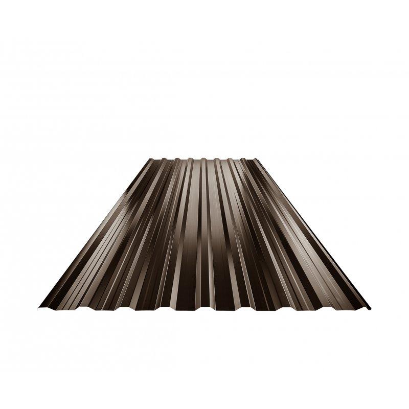 Trapéz strešný s prelisom TR 18A+ - Pozink lakovaný
MARCEGAGLIA - Tmavo hnedá ČOKO - Obrázok