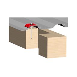 Aluminum calotte washer TR 35 - Aluminium prepainted - Grey aluminum - Picture 3