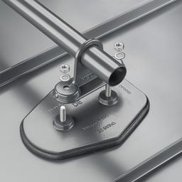 Platňa rúry 1-dierová - Hliník - Natur - Obrázok 2