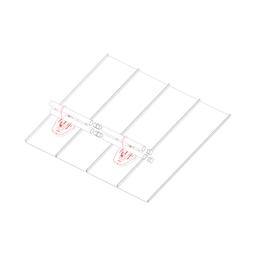 Platňa rúry 2-dierová - Hliník - Natur - Obrázok 4