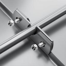 Snow stopper clamp for FALZ - Aluminium – Natur - Galvanized steel prepainted – Reseda green - Picture 3