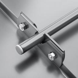 Snow stopper clamp for FALZ - Aluminium – Natur - Galvanized steel prepainted – Reseda green - Picture 4