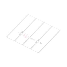 Ice breaker for snow stopper for FALZ - Aluminium – Natur - Galvanized steel prepainted – Steel red - Picture 3