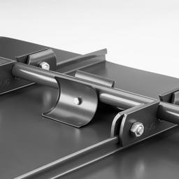 Ice breaker for snow stopper for FALZ - Aluminium – Natur - Galvanized steel prepainted – Steel red - Picture 2