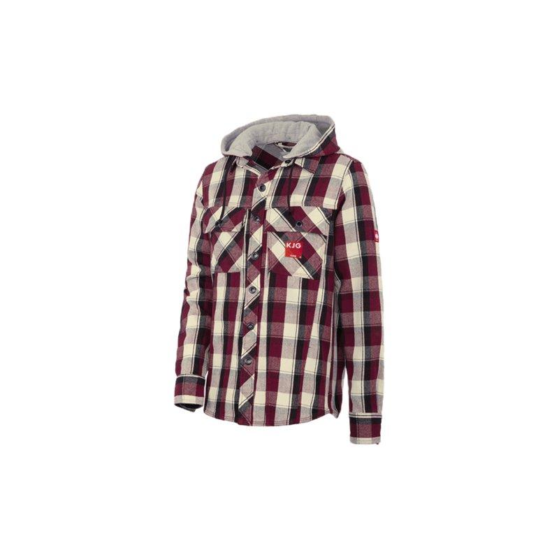 Košela s kapucňou rubínová - 100 % bavlna (cca 280 g/m²) - Rubínová/Čierna/Prírodná - Obrázok