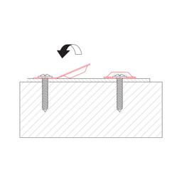 Монтажная крышка (заглушка) с накладкой (шайбой) 20/3 - Лакированная оцинковка - Коричневый - Изображение 3