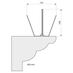 Hrotový systém proti sedeniu vtáctva - Nerez - Natur - Obrázok 3