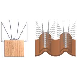 Hrotový systém proti sedeniu vtáctva - Nerez - Natur - Obrázok 4