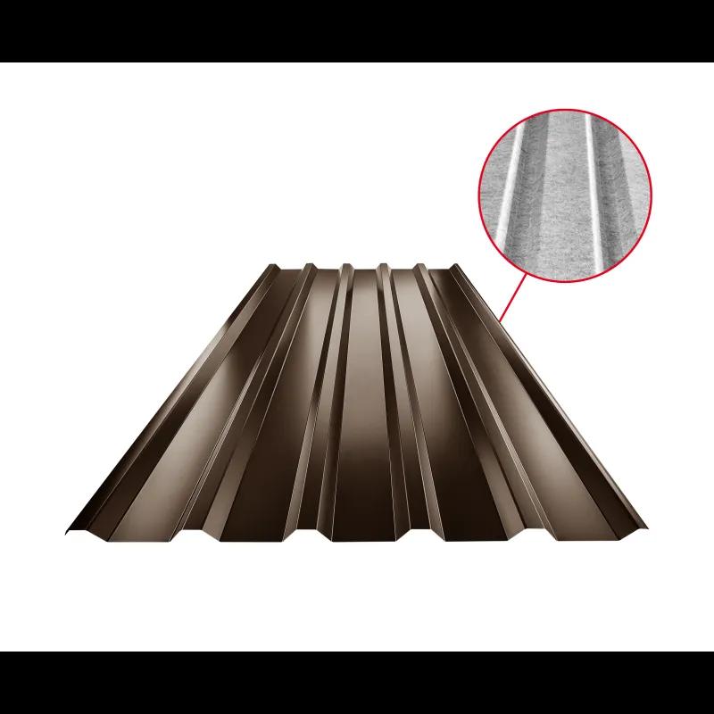 Trapézlemez - tetőprofil TR 35A SQ (sound – aqua) - Festett acél - Sötét barna CSOKO - Kép