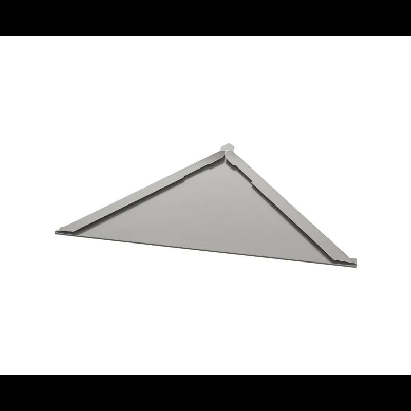 Triangular roof covering - Galvanized steel prepainted - Grey aluminum - Picture