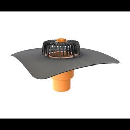 FPO tetőösszefolyó gallérral függőleges - Poliamid - Fekete/Narancssárga - Kép 1