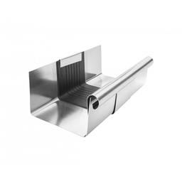 Strešný dilatačný žľab hranatý - Titán-zinok - Natur - Obrázok 1