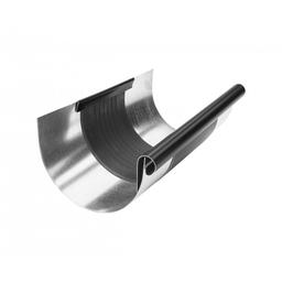 Кровельный расширительный желоб полукруговой - Лакированный алюминий - Насыщенный черный - Изображение 1