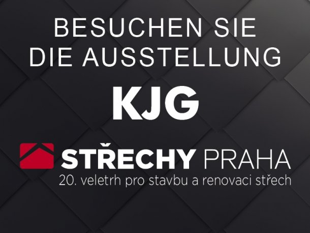 Einladung in den KJG Messestand auf der Fachmesse der Dachbranche in 2018 in Prag