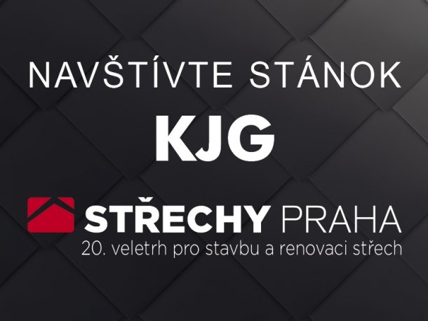 Pozvánka do stánku KJG na výstave Střechy Praha 2018